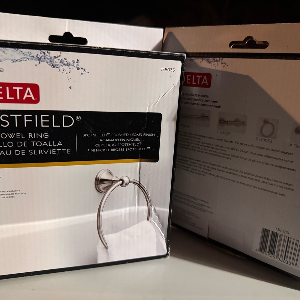 Delta Crestfield Towel Ring - Brushed Nickel